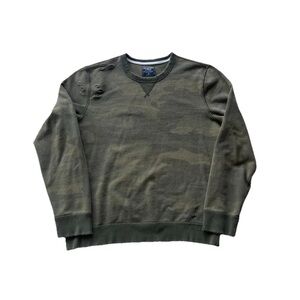VTG Abercrombie & Fitch Men's Hand Distressed Camo Pullover Sweater Size Medium